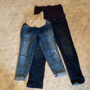 Bundle of 2 pairs of maternity jeans